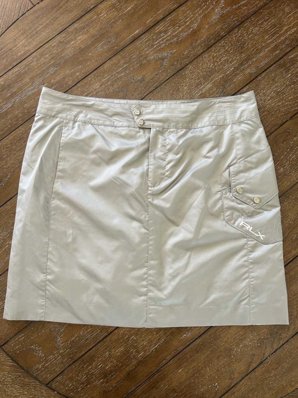 NWT Ralph Lauren Sport Silver Shine RLX Golf Skirt Skort Size 4